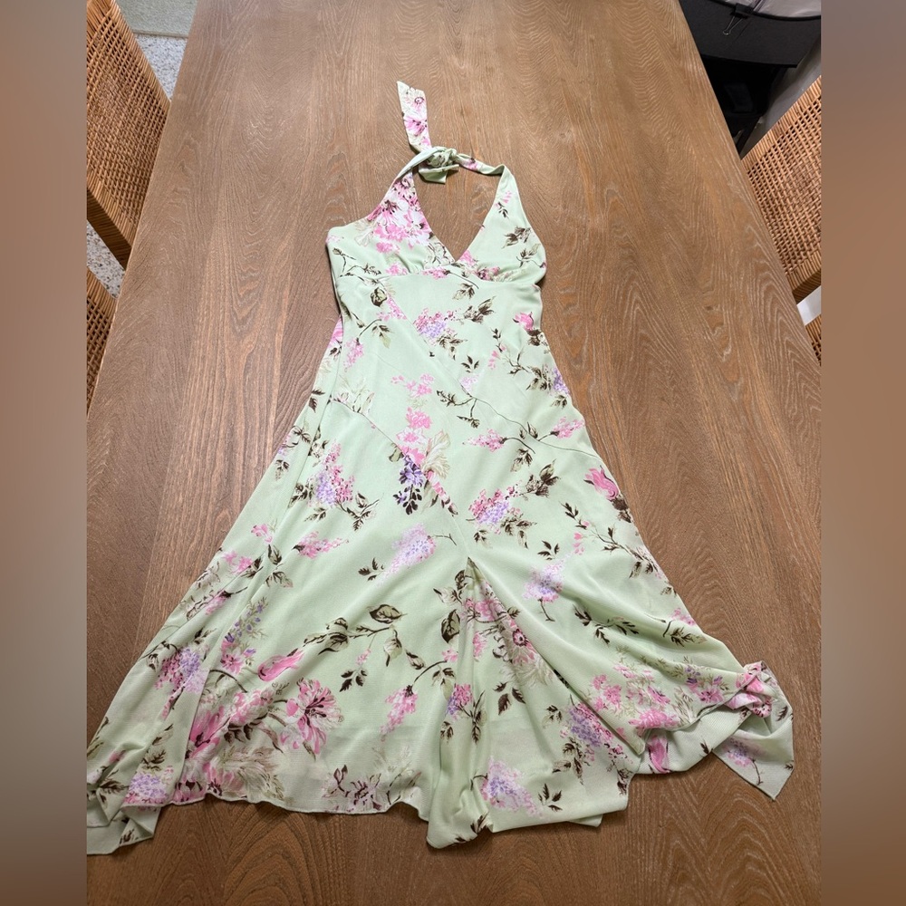 Halter top dress with lining